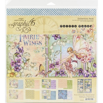 Graphic 45 Collection Pack 12"X12"-Fairie Wings