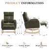 Nursery Rocking Chair with Adjustable Footrest & Headrest, Modern Teddy Recliner with Storage Pocket for Living Room Bedroom-3irtyhousy - 4 of 4