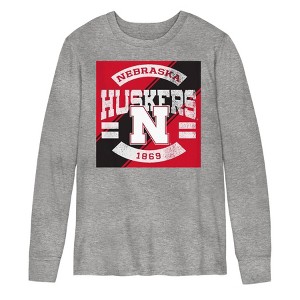 NCAA Nebraska Cornhuskers Boys' Long Sleeve Gray T-Shirt - 1 of 1