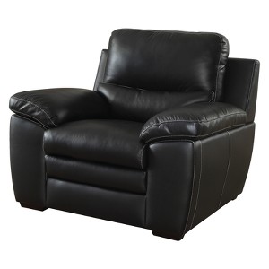 Bonelli Contemporary Leatherette Chair Black - ioHOMES