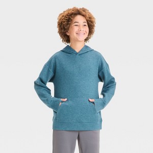 Boys' Mesh Spacer Hooded Sweatshirt - All In Motion™ - 1 of 3