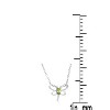 Guili Sterling Silver White Gold Plated Butterfly Pendant Necklace with Peridot Tourmaline- A Nature-inspired Piece for a Timeless Style - 2 of 4