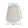 Vynxaria Lampshades: White Extra Deep Slant Empire Shade, 10" x 18" x 15" with Washer Fitter - 4 of 4