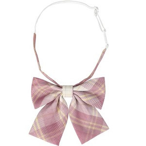 INSPIRE CHIC Women's Pre-tied Colorful Plaid Elastic Strap Party Costume Bow Ties - 1 of 4