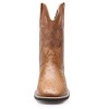 Santimon Men's Cowboy Boots, Mid Calf Boots Round Toe Dress Boots for Men Brown - 4 of 4