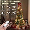 GOTGELIF Fully Decorated 6Ft Pre-Lit Retractable Christmas Tree for Holiday Party - 4 of 4