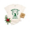 Simply Sage Market Women's North Pole University Reindeer Short Sleeve Garment Dyed Tee - 3 of 4
