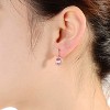 Guili Rosy Spark Delicate Champagne CZ Earrings with Rose Gold overlay, created to radiate cozy elegance with timeless feminine allure - 2 of 3