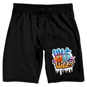 The Amazing World Of Gumball What What Adult Black Sleep Pajama Shorts - 1 of 4