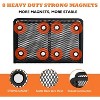 Magnetic Pencil Holder Mesh Marker Holder Black 2 Baskets Perfect for Whiteboard Refrigerator Locker Accessories - 4 of 4