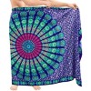 LA LEELA Men's Sarong Beach Cover Ups Wraps One Size Navy - 2 of 4