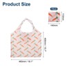 Unique Bargains Reusable Printed Shopping Totes with Handles Foldable Grocery Bag 18" x 15.7" - 2 of 4