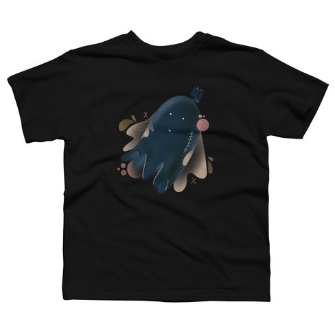 Boy's Design By Humans Little Floating Ghost By Nebenzu T-shirt - Black ...