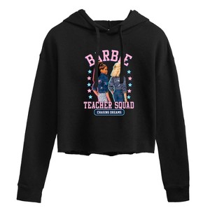 Women's - Barbie - Teacher Squad Cropped Graphic Hoodie - 1 of 3