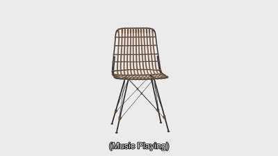 Transitional Windsor Low Slat Side Chair in Natural Brown Wash