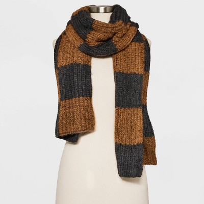 Women's Check Ribbed Scarf - Universal Thread™