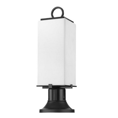 Sana Black Aluminum 2-Light Outdoor Pier Mount Fixture