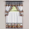 Collections Etc Mason Jars Kitchen Rod Pocket Window Curtain Set - 2 of 2