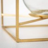 10"H Sullivans Brushed Gold Framed Glass Vase, Gold - 2 of 4