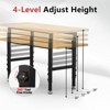 Huxxion 48" Adjustable Work Bench, Heavy Duty Chipboard Work Table with Power Outlet - 2 of 4