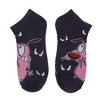 Courage The Cowardly Dog Creepy Stuff Happens Women's 5-Pair Ankle Socks - 3 of 4