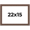 PosterPalooza | 22x15 Wide Barnwood Picture Frame, UV Acrylic, 6 Finishes - Grey, Brown, White, and Black - 2 of 4