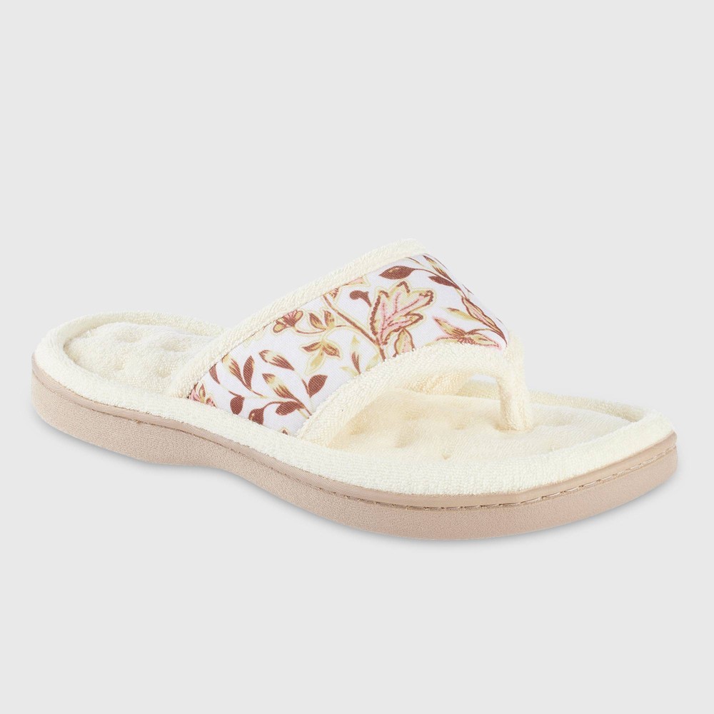 Isotoner embroidered slippers hot sale