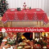 Farmhouse Christmas Decorative Winter Holiday Table Cloth, 60" x 84" - 4 of 4