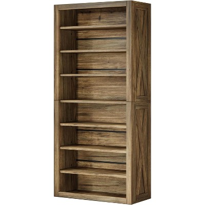 Tribesigns Freestanding 71" Tall 8-Tier Shoe Cabinet for 32-36 Pairs with Adjustable Shelves