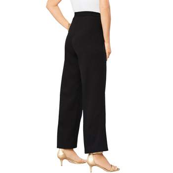 Jessica London Women's Plus Size Cuffed-bottom Capri, 2x - Black