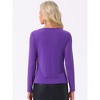 Allegra K Women's Ruched Cowl Neck Long Sleeves Glitter Praty Club Top - 4 of 4