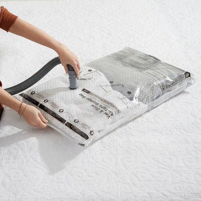 Clear Plastic Jumbo Vacuum Storage Bags for Bedding and Clothing