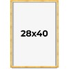 PosterPalooza | Minimalist Shadow Box Gold Picture Frame - UV Acrylic, Backing, Hanging Hardware - 2 of 4