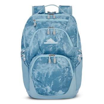 High Sierra Swoop Backpack, Lightweight Bookbag with External Accessory Pockets, Laptop Pocket, Fits most 17” Laptops, 30L Capacity, Blue Waves