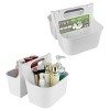 J&V TEXTILES Portable Shower Caddy, Bathroom Organizer Basket, Perfect Size for Dorm/College, Plastic Bath Tote, Dries Quickly with Drainage Holes - 4 of 4
