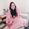 Catalonia Woman Wearable Blanket Hoodie Oversized Sweatshirt, Warm Fleece Pullover Adult Blanket, Cozy Birthday Gift for Woman Wife - 4 of 4