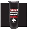Elanze Designs Spontaneously Talk Airplanes Black Red 20 ounce Stainless Steel Travel Tumbler - 2 of 4