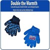 Nickelodeon Paw Patrol Boy's Winter Hat and 2 Pair of Gloves set (Toddler/Little Boys) Size Age 4-7, Paw Patrol Navy Blue Glove with Handwarmers - 3 of 4