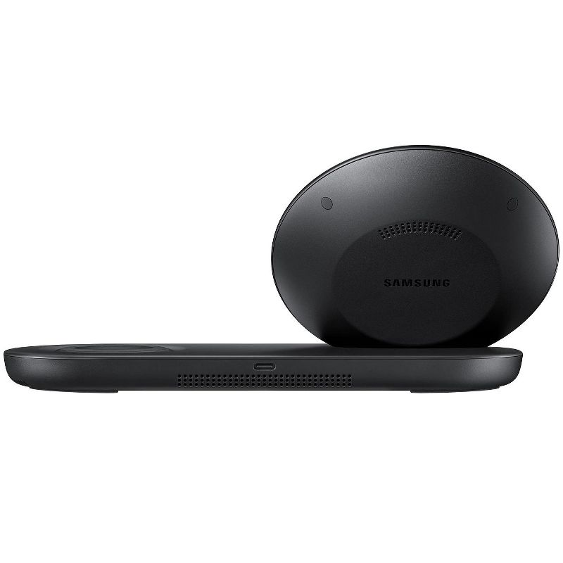 Samsung Wireless Charger DUO Fast Charge Stand & Pad EP-N6100 - Black (Refurbished), 2 of 4