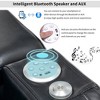Power Recliner with Cooling Cup Holder, Bluetooth Speaker, LED Lights, USB Ports, Tray Table & Hidden Arm Storage, Home Theater Individual Seat - 3 of 4