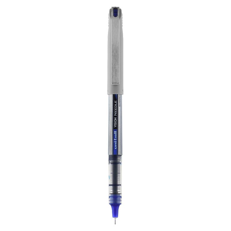 uni-ball uniball Vision Needle Rollerball Pens Fine Point 0.7mm Blue Ink Dozen (1734904), 3 of 9