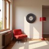 FURNIinspire Wall Clocks 20inch Round Antique Wall Clock Decorative Living Room Hanging Clock Vintage Timepiece Home Decor, Brown, 20"*20"*2" - 4 of 4