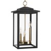 LamQee Large Outdoor Pendant Lights Fixture 3-Lights Modern Outdoor Ceiling Hanging Lights Chandeliers with Glass Shade - 3 of 4