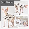 Heart Pattern Sphynx Hairless Cats Shirt, Breathable Cat Wear Cute Sweater Adorable Hairless Cat's Clothes Vest, Kitten T-Shirts with Perlin Sleeves - 4 of 4
