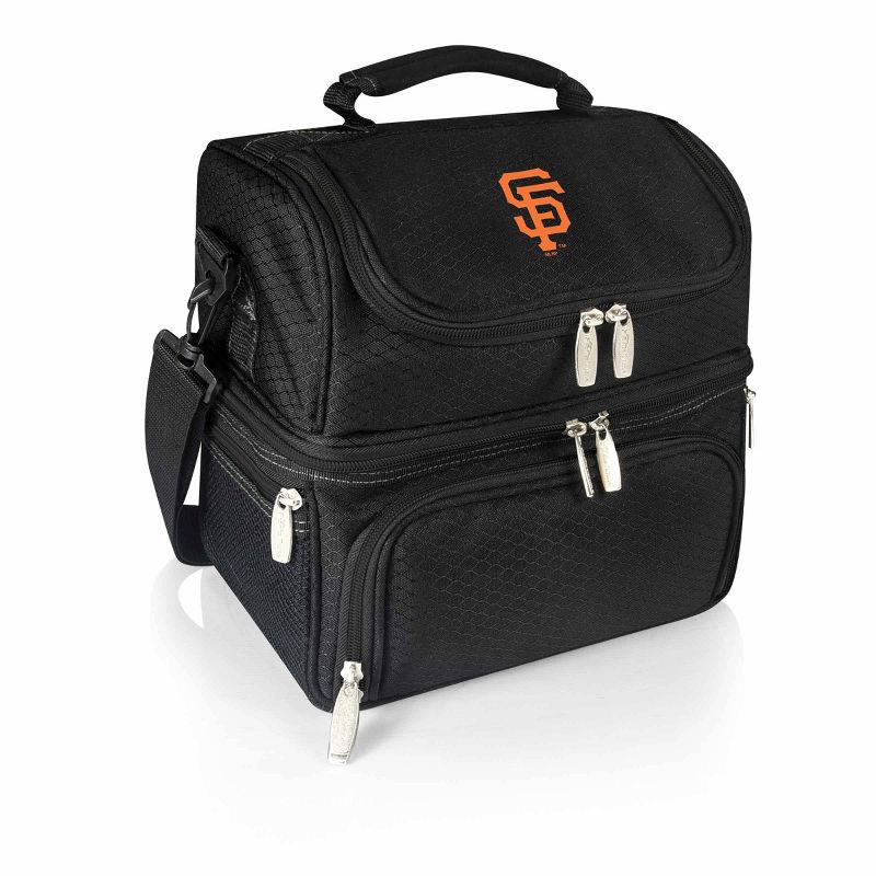 MLB San Francisco Giants Pranzo Dual Compartment Lunch Bag - Black, 1 of 7