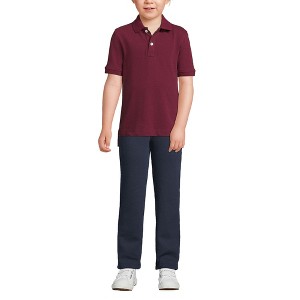 Lands' End School Uniform Kids Short Sleeve Mesh Polo Shirt - 1 of 4
