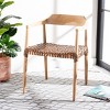 Munro Leather Woven Accent Chair - ACH1005 - Safavieh - 2 of 4