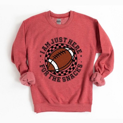 Simply Sage Market Women's Graphic Sweatshirt I Am Just Here For The Snacks