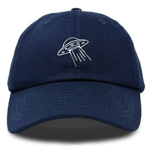 Dalix UFO Embroidered Alien Dad Hat Cotton Baseball Cap Adjustable Mens - 1 of 4