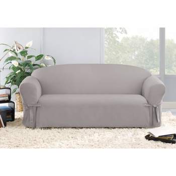 Duck Sofa Slipcover Gray - Sure Fit